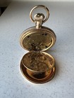1887 Elgin 14k Solid Gold Pocket Watch 6s 7j  Full Hunter Case Runs Grade 95
