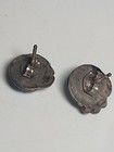 Vintage Navajo Native  American Sterling Silver Turquoise Earrings Studs Pierced