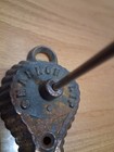 Vintage Cast Iron Yawman   Erbe Mfg  Co Shannon Clip Rochester N y 
