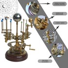 Deluxe Brass Orrery Solar System Model     Precision Gear Planetarium     Handmade