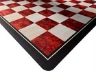 Mousepad Tournament Chessboard  Elm Burl Print  20 In   Full 2 1 4 In  Squares
