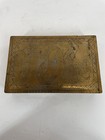 Vtg Etched Brass Copper Tone Trinket Cigarette Box  Mexican Southwest Desert