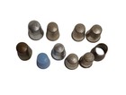 Vintage Lot Of 10 Metal Plastic Sewing Thimbles