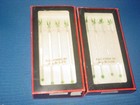 8 Georges Briard Holiday Deer Glass Swizzle Stir Sticks Drink Cocktail Bar  Mcm