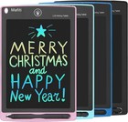 Lcd Writing Tablet 8 5 Inch 4 Pack Electronic Writing Drawing Pads Doodle Boa   