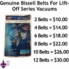 Genuine Bissell Lift Off Series Vacuum Belt- Style 8   14- Part  3200