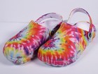 Medical Nurse Womens Comfortable Lightweight Slip Resistant Clogs Shoes Tiedye 1