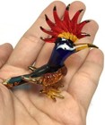 2    H Hoopoe Bird Glass Figurine Wildlife Animals Miniature Crystal Collectible