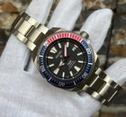 Seiko Prospex Padi Automatic Diver Watch Pepsi Bezel Stainless Steel Black Dial 