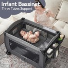 Pamo Babe Portable Playpen Foldable Playard For Baby And Toddler Black 
