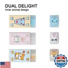 Hilaza 18pcs Cute Animal Erasers For Kids Bulk  Kawaii Fun Pencil Jelly Erase