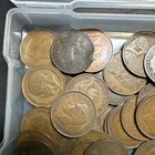 Great Britain One Penny Lot Of 50 Mixed Dates 1887 - 1967 England Victoria