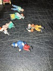 Antique Vintage Lot Of 12 Small Lead Toy Figures Figurines Clowns Band