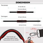 Shoulder Strap 57  Padded Adjustable Shoulder Bag Strap Replacement  wine Edge 