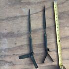 2 Antique Vintage Smaller Size Copper Lightning Rods Great Patina