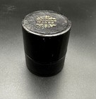 Antique Medicine Glass Measuring Engraved Cup With Leather Box England C1900