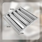 Baffle Grease Filter 6 Pack 4 Grooves Commercial Hood Filters 19 5 x19 5 