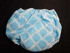 Vintage Plastic Lined Fabric Diaper Cover Blue Size Large New Old Stock Read
