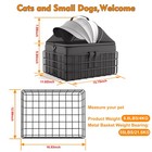 Dog Bike Basket Adjustable Safety Strap Pet Bike Basket Up To 20lbs Small Dogs