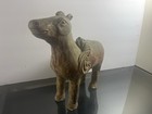 Antique Chinese Tang Dynasty Facsimile 12    Terracotta Horse Figurine