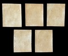 1873 Five Unused Complete Set Of 1c-10c  Executive Dept Official Proofs Card 
