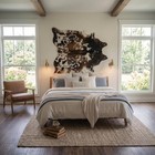 Genuine Brown Large Cowhide Rug Leather Natural Hair On Cow Hide Carpet Skin