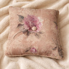Croscill 3pc Lot Concerto Script Floral Throw Pillows Roll Square Rectangle  x3 
