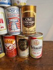 Vintage Beer Can Lot 10 Blatz Falstaff Cooks Schells Busch Tudor Breweriana