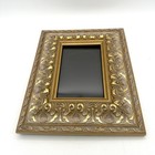 Vintage Gold Ornate Picture Frame Victorian Embossed Gilt 3 5 X 5 5 Inch Photo