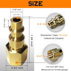 Brass 1 4 Inch Npt Industrial Brass Female Air Hose Fittings Quick Connect Adapt