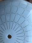Vintage Gold  Starburst Ceiling Light Round Glass Shade 14 75   New