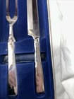 Vintage Us Towle Cutlery Carving Set Knife Fork W  Box