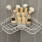 Shower Caddy Shelf Bathroom Corner Bath Storage Holder Organizer Triangular Rack