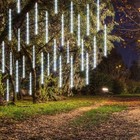 Dazzle Bright Christmas Lights Outdoor  288led Meteor Shower Rain Lights 12 Inch