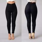 Women  Pencil Pants High Skinny Slim Jeans Waist Stretch Casual Denim Trousers