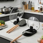 Foldable Pot Lid Holder Kitchen Organizer Shovel Storage Rack Drain Drying    