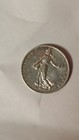 1916 France  2 Francs Better Grade Silver Coin