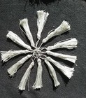 Silver Tassel Lot Metallic 12 Pcs 4 1 4  Long W  Cord Loop