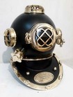 Brass Black Finish Us Navy Mark V Full Size Vintage Scuba Divers Diving Helmet