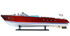 Riva Aquarama Painted Speed Boat Wood Model 35  Italian Mahogany Runabout New
