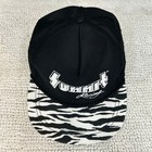 90s Vintage Summit Racing Snapback Trucker Hat Osfa Zebra Print Nascar Cap
