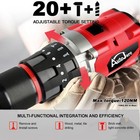 Brushless 1 2  Hammer Drill Driver For Milwaukee M18 Battery Tool Only