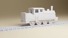 Wargaming Train Set Kit With Locomotive Cars And Tracks For Miniature Wargaming