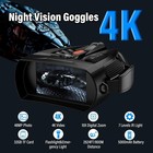 4k Night Vision Binoculars With 4 0  Screen - 10x Digital Zoom - 32gb Card new a