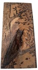 Pretty Rare Vtg Folk Art Carved Wood Owl Crescent Moon Panel Mural Wall Plaque 