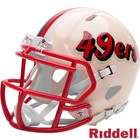  2026 Retro  San Francisco 49ers Nfl Speed Mini Riddell Football Helmet 