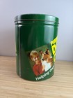 Vintage Large 1970 s Purina Dog Chow Green Tin Food Container Ad Pet Food