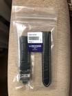 New Watch Strap Genuine Leather 20mm Longines Black   Buckle