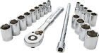 Craftsman 20pc 1 4  Drive Ratchet   Socket Set Tool Wrench Sae Inch Metric Case 
