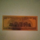 100mg 24k Gold 2009  100 Dollar Bill Federal Reserve Banknote With White Coa